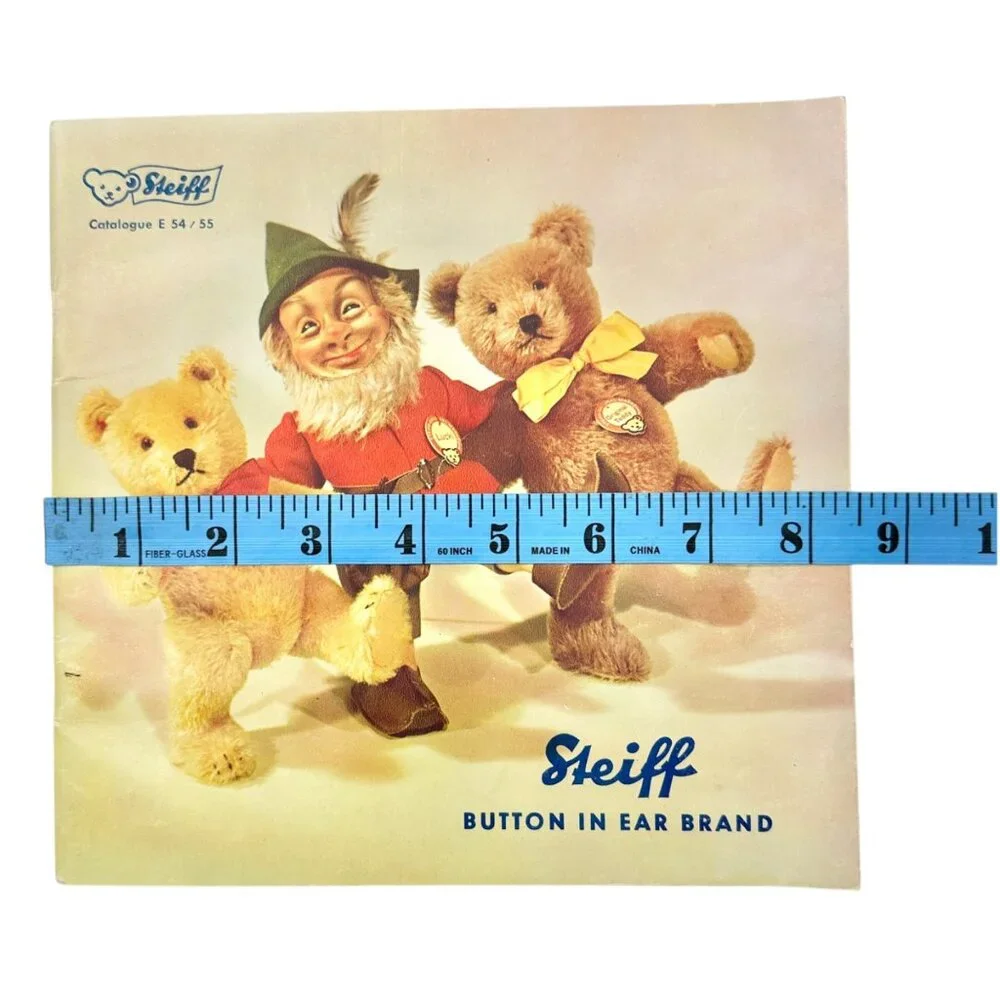Vintage Steiff Catalogue E 54/55 With Iconic Button In Ear Logo Well Preserved